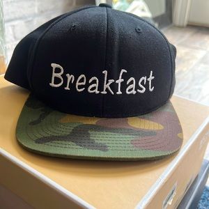 Custom camo breakfast snapback